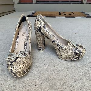 Sperry Snakeskin Heels